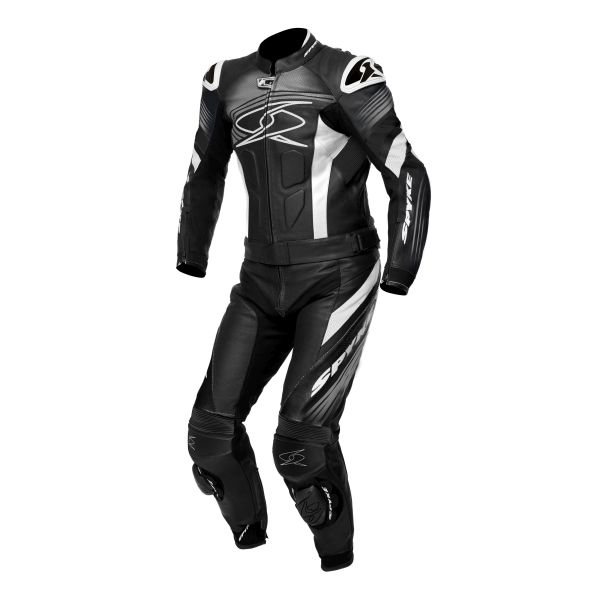 Costum Moto Spyke Estoril Sport Negru / Alb Marimea 58 110252/10201/58